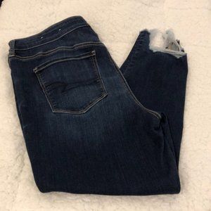 American eagle high rise jagging crop